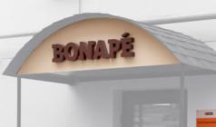 Рекламные конструкции с объемными буквами для булочной-пекарни BONAPE