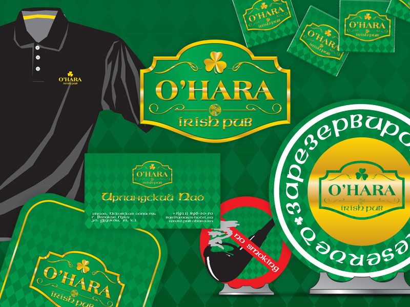 Разработка эмблемы Irish Pub OHara